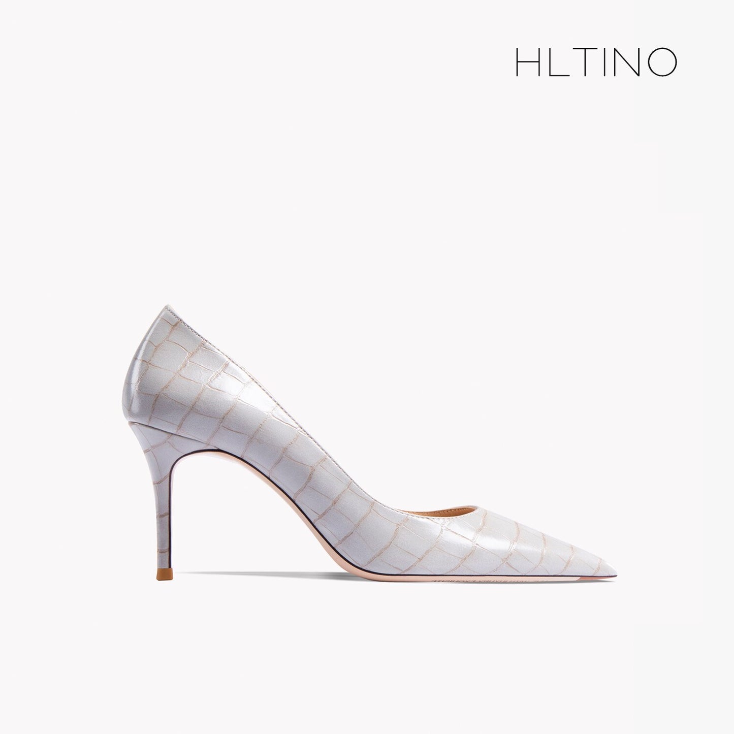 Early Autumn New Pointy High Heel Shoes Women's Thin Heel Shallow Patent Leather Single Shoes French Texture Large Green Shoes