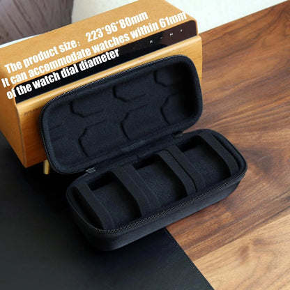 10 Slots Watch Storage Box Watch Zipper Travel Case Portable Watch Organizer Display Holder for Wristwatches and Smart Watches