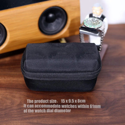 10 Slots Watch Storage Box Watch Zipper Travel Case Portable Watch Organizer Display Holder for Wristwatches and Smart Watches