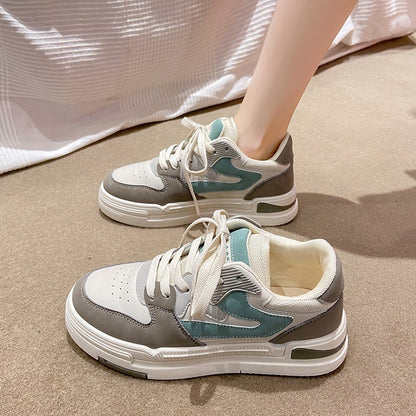 Spring New Small White Shoes Ins Students Casual Street Shoes Thick Bottom Heightening Women's Shoes HB50