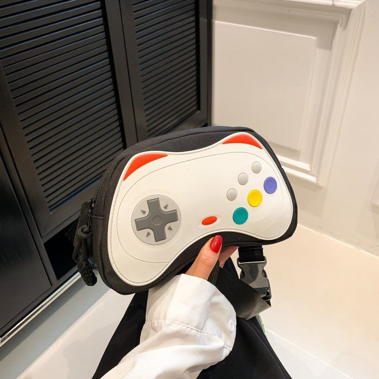 Design Sense Bag Messenger Waist Bag Niche All match Foreign Trade New Women's Bag Casual Summer Game Controller Chest Bag
