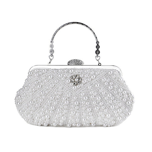 Pearl Evening Bag Vintage Ladies Banquet Bag Versatile Portable Evening Bag