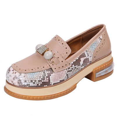 Shoelaces Leisure Patchwork Woman Shoes Flats