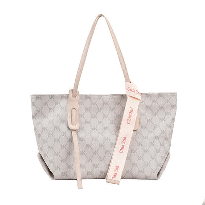 Hand Held Shoulder Bag New Underarm Large Bag Simple Letter Shoulder Bag Large Capacity Tote Women's Bag