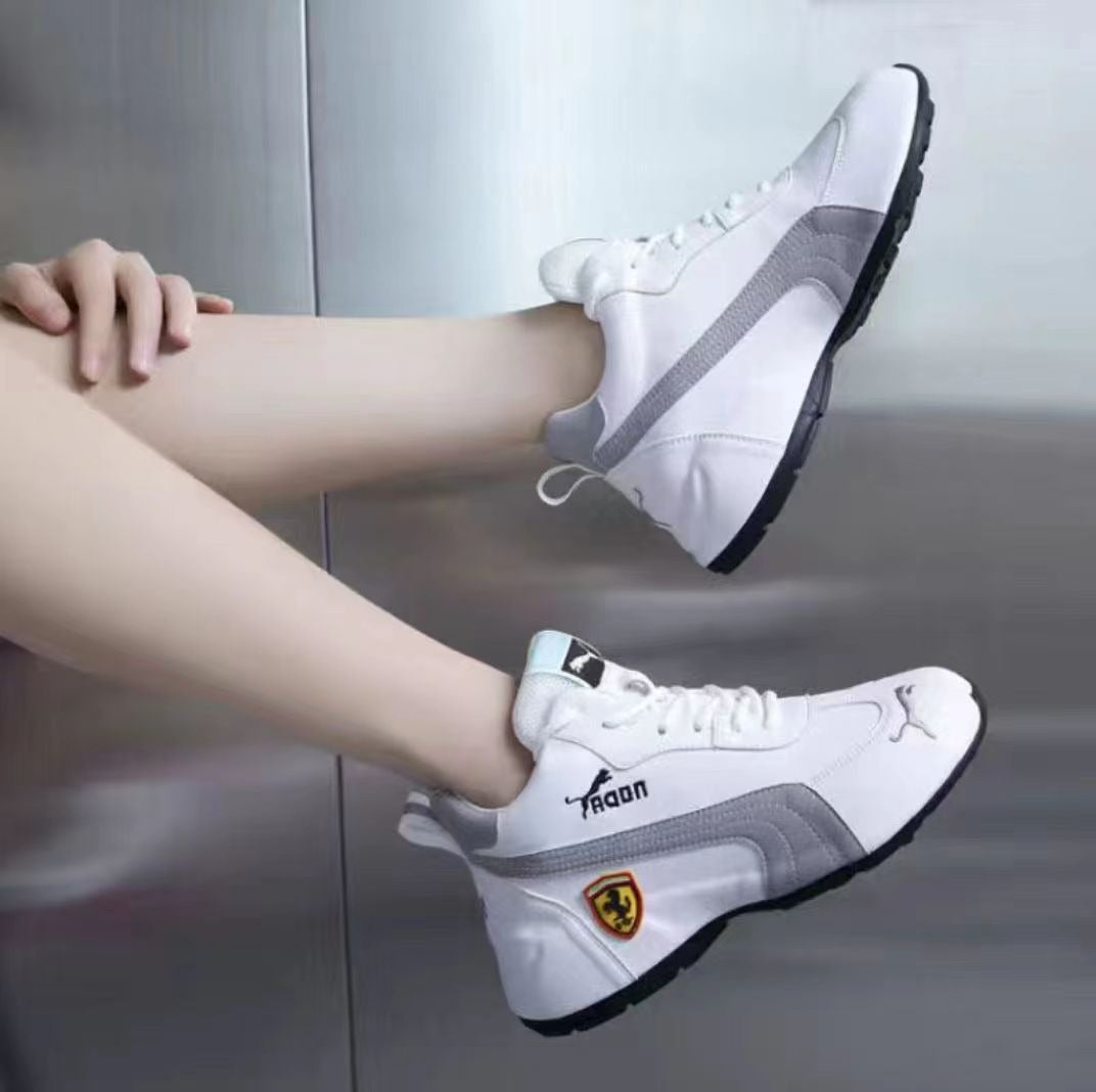 New Style Men's And Women's Same Style Lovers' Shoes Fashion Casual Breathable Soft Soled Leather High Rise Shoes
