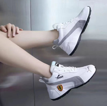 New Style Men's And Women's Same Style Lovers' Shoes Fashion Casual Breathable Soft Soled Leather High Rise Shoes