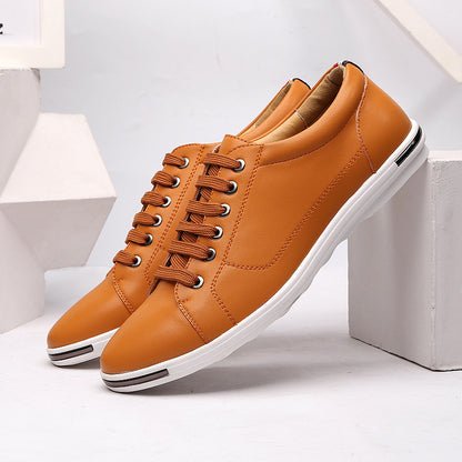 Student men's autumn Korean style trendy all-match casual sports shoes white flat shoes