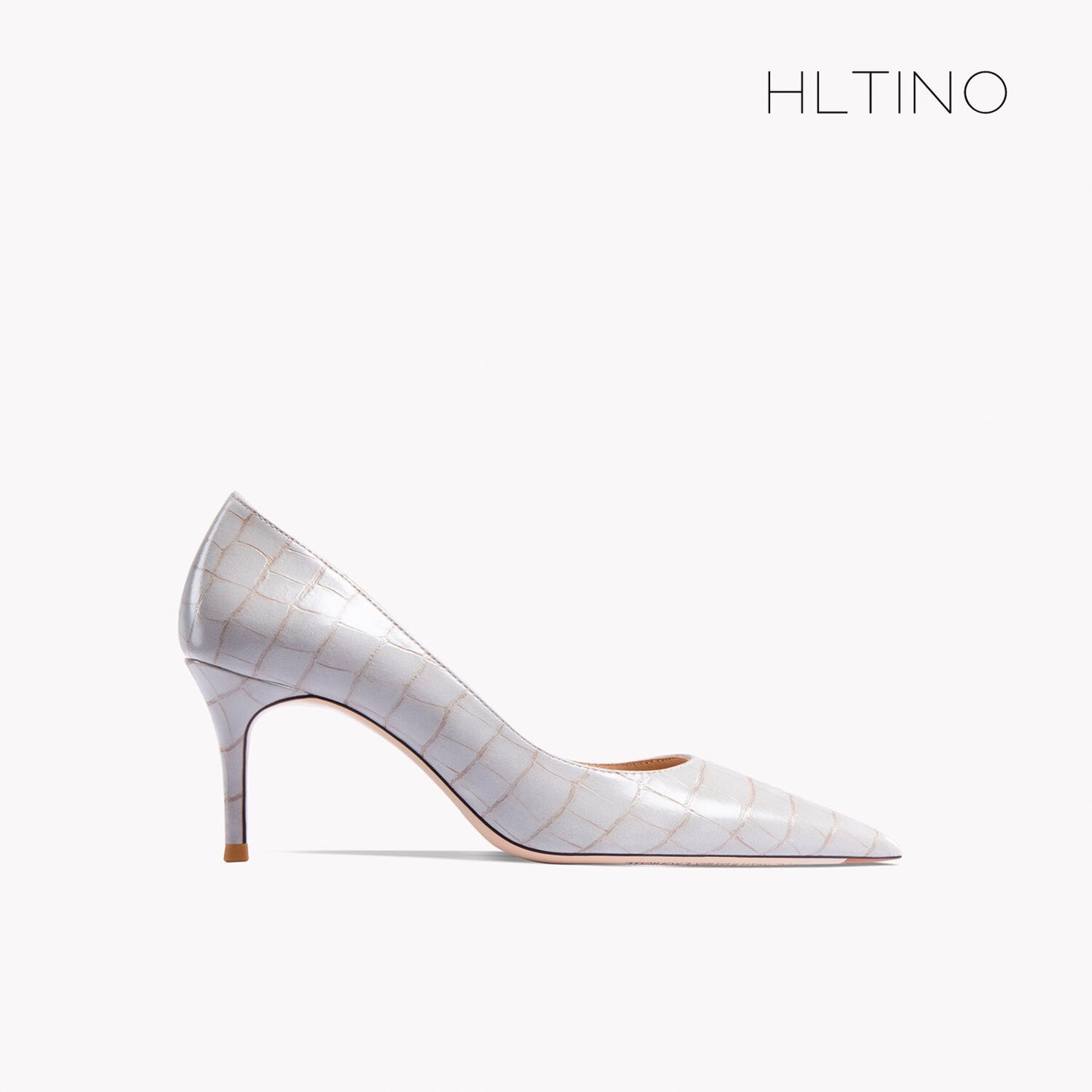Early Autumn New Pointy High Heel Shoes Women's Thin Heel Shallow Patent Leather Single Shoes French Texture Large Green Shoes