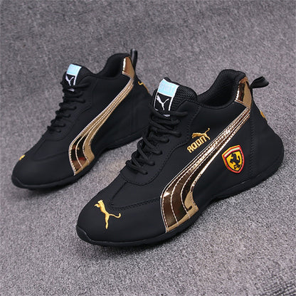 New Style Men's And Women's Same Style Lovers' Shoes Fashion Casual Breathable Soft Soled Leather High Rise Shoes