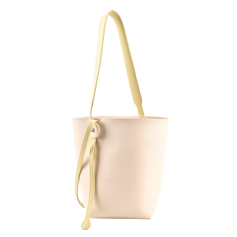 Small Fresh And Sweet Shoulder Bag Personality Female Bag Trend Line Bucket Mother Bag New Fashion Messenger Bag