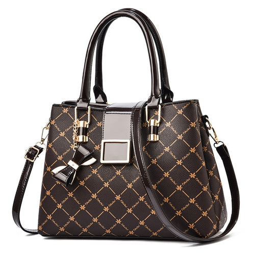 Newposs Fashion Woman Bag Female Hand Tote Bag Messenger Shoulder Bag Lady HandBag Set Luxury Composite Bag Designer