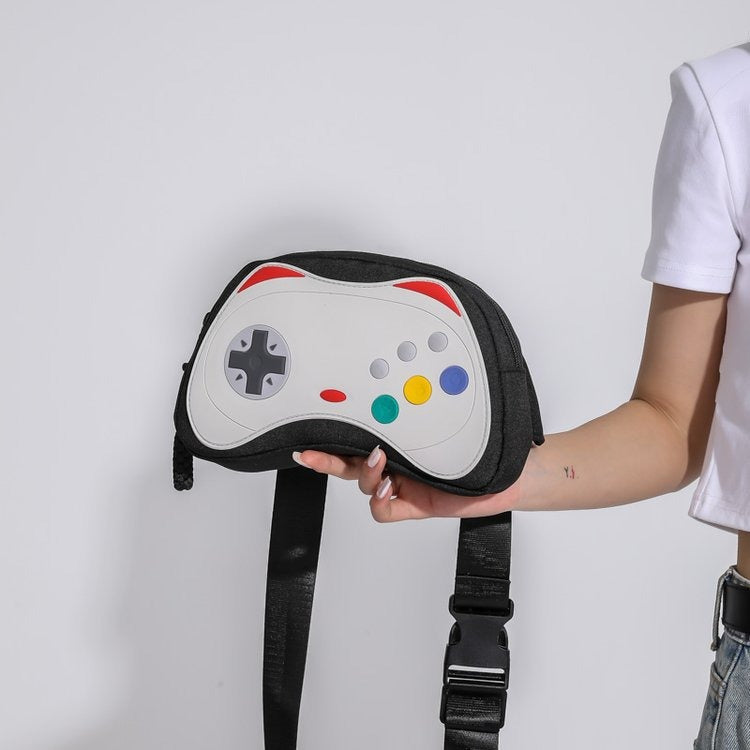 Design Sense Bag Messenger Waist Bag Niche All match Foreign Trade New Women's Bag Casual Summer Game Controller Chest Bag