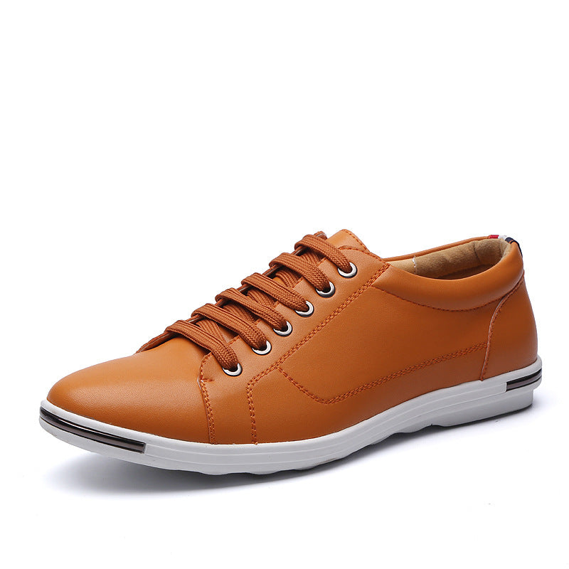 Student men's autumn Korean style trendy all-match casual sports shoes white flat shoes