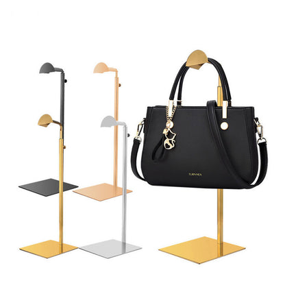Stainless Steel Hanging Bag Display Rack Support Bag Rack Floor Men's And Women's Handbags Bag Display Rack