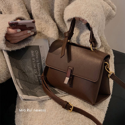 Texture bag mahogany retro women's bag shoulder bag messenger bag handbag bag