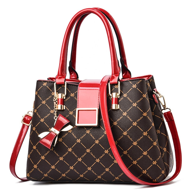 Newposs Fashion Woman Bag Female Hand Tote Bag Messenger Shoulder Bag Lady HandBag Set Luxury Composite Bag Designer