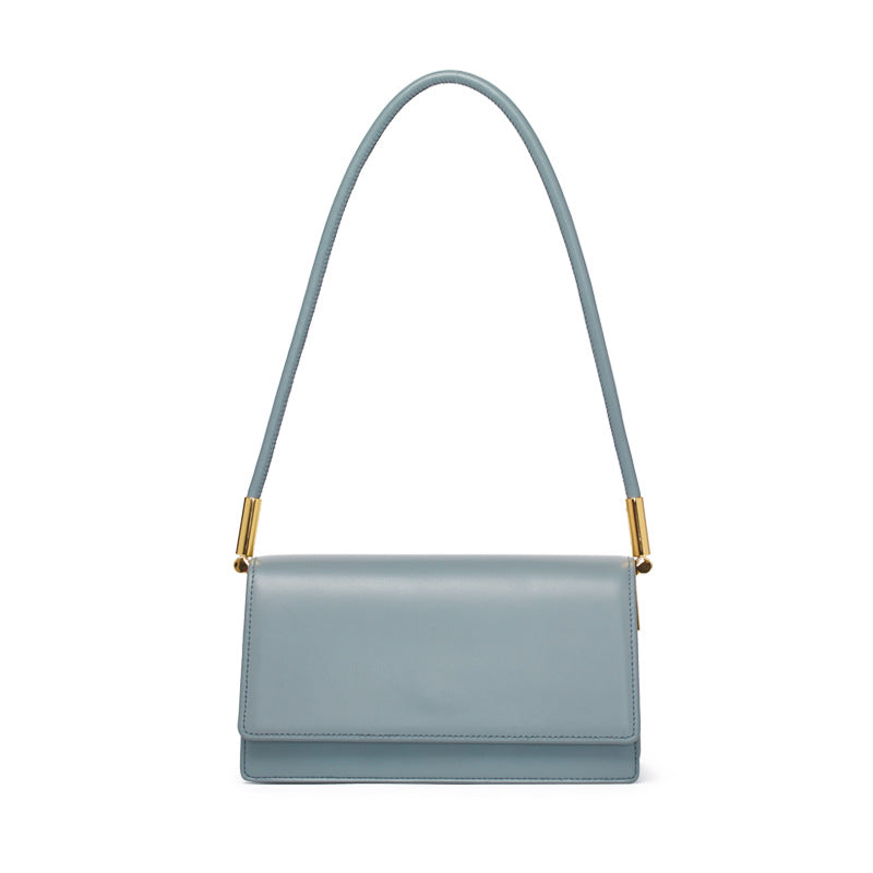 Leather women's bag temperament trend armpit bag retro shoulder handbag fashion simple organ bag