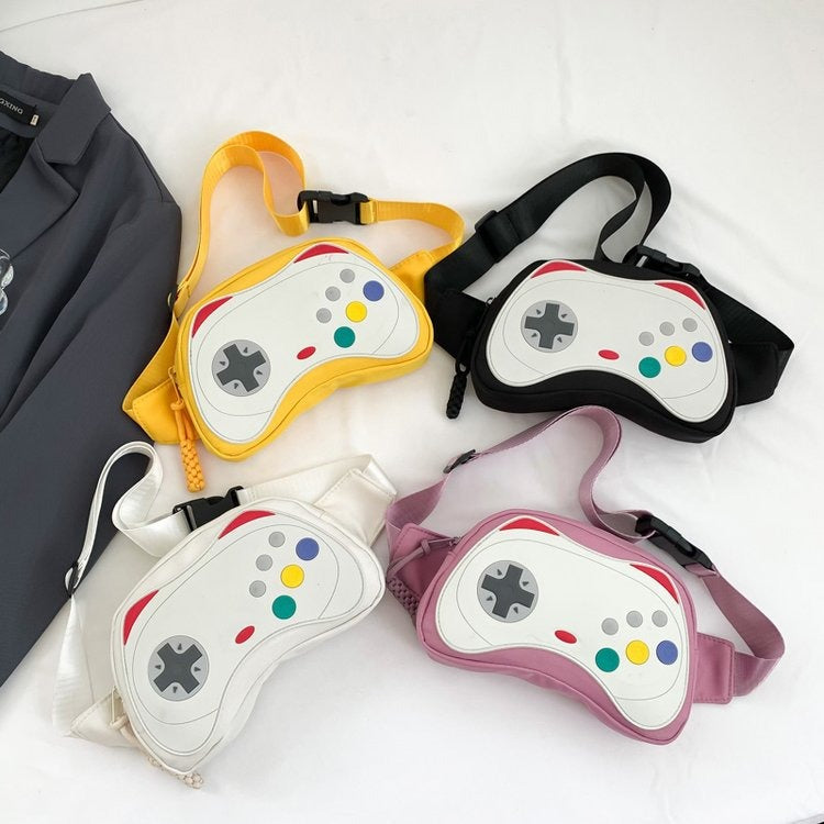Design Sense Bag Messenger Waist Bag Niche All match Foreign Trade New Women's Bag Casual Summer Game Controller Chest Bag