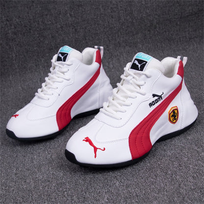 New Style Men's And Women's Same Style Lovers' Shoes Fashion Casual Breathable Soft Soled Leather High Rise Shoes