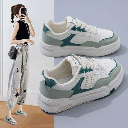 Korean version Instagram female student height increasing thick soled sports board shoes casual shoes trend