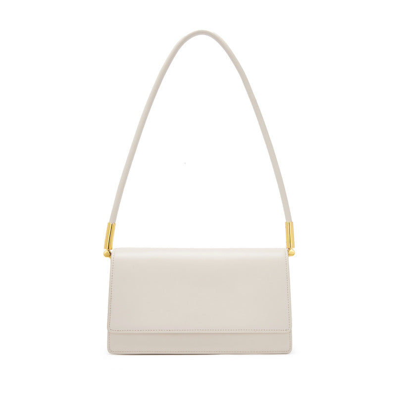 Leather women's bag temperament trend armpit bag retro shoulder handbag fashion simple organ bag