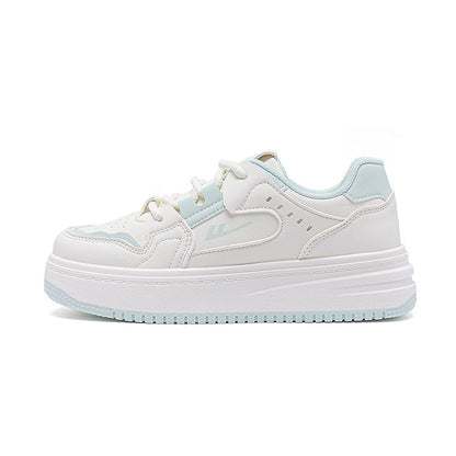 Color blocked breathable women's thick soled shoes for warmth