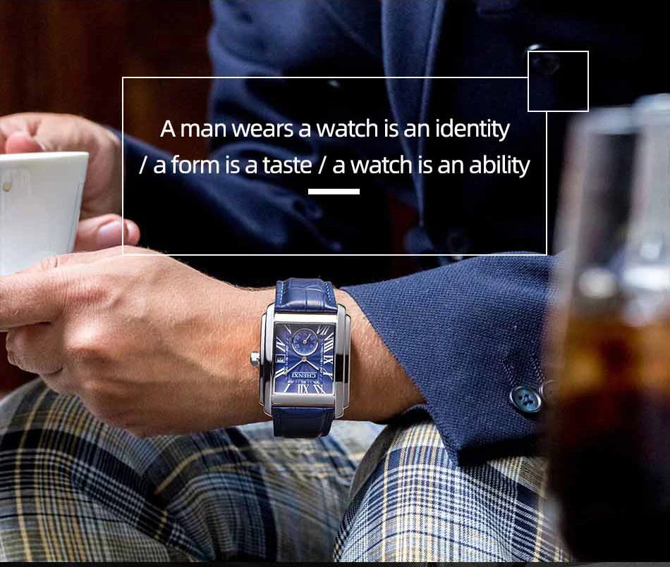 CHENXI Top Brand Luxury Men's Watch Waterproof Date Clock Fashion Male Sports Watches Men Quartz Casual Leather Wrist Watch