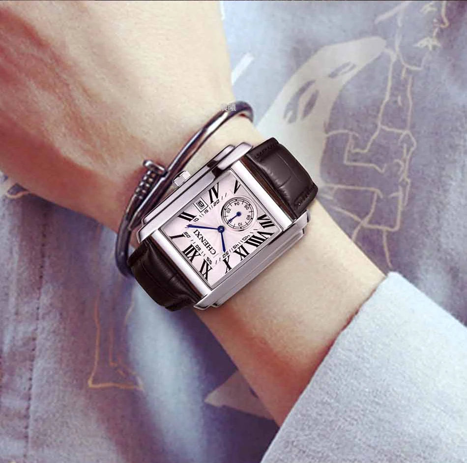 CHENXI Top Brand Luxury Men's Watch Waterproof Date Clock Fashion Male Sports Watches Men Quartz Casual Leather Wrist Watch