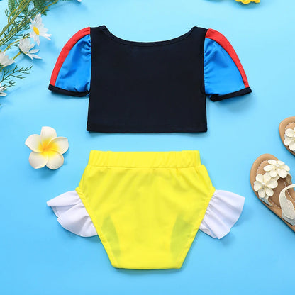 Princess Swimsuit Mermaid Mirabel Isabella Swimsuit Set Girl Summer Beachwear Pool Party Kids Anna Elsa Rapunzel Swimwear Suit