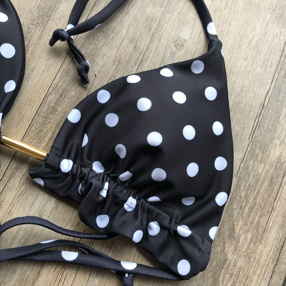 RUOTONGSEPT Sexy Print Bikinis Set Women Swimsuit Bandage Two-Piece Swimwear Brazilian Biquínis Beachwear Bathing Suit 2022 New