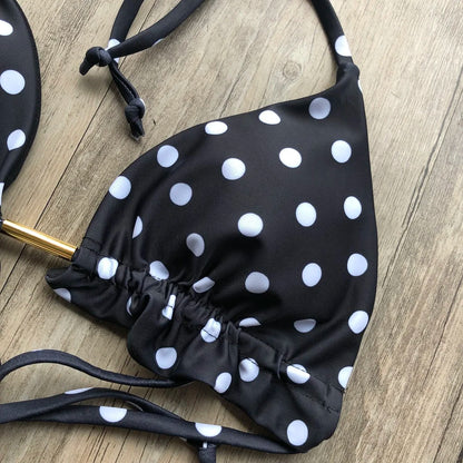 RUOTONGSEPT Sexy Print Bikinis Set Women Swimsuit Bandage Two-Piece Swimwear Brazilian Biquínis Beachwear Bathing Suit 2022 New