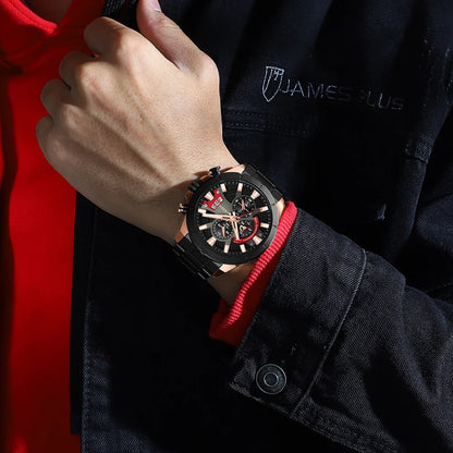 CURREN Watches Mens Top Brand Luxury Casual Steel Quartz Business Clock Male Sport Waterproof Date Chronograph reloj hombre