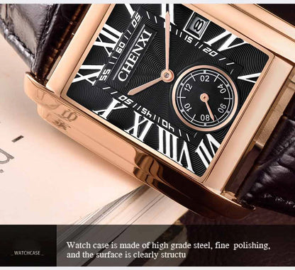 CHENXI Top Brand Luxury Men's Watch Waterproof Date Clock Fashion Male Sports Watches Men Quartz Casual Leather Wrist Watch