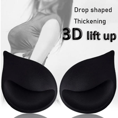 3D Lift Up Sponge Bra Pads for Bikini Women Underwear Breast Lifting Plasticity Padded Bra Lining Swimsuit Bra Inserts Pad
