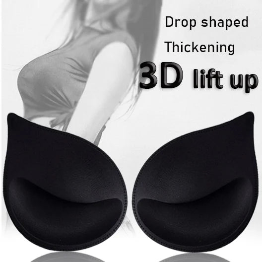 3D Lift Up Sponge Bra Pads for Bikini Women Underwear Breast Lifting Plasticity Padded Bra Lining Swimsuit Bra Inserts Pad