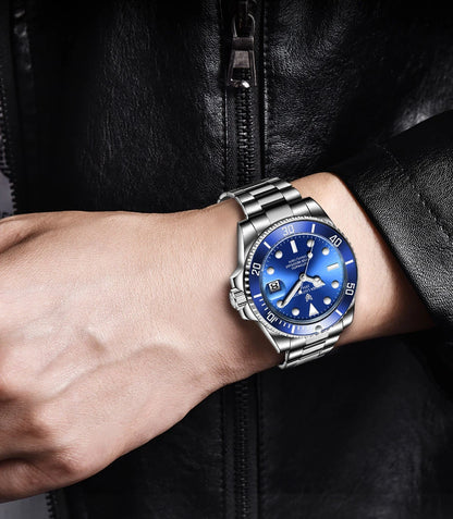 2026 LIGE Watch Men Automatic Mechanical Tourbillon Clock Fashion Military Watches Men Stainless Steel 100ATM Waterproof Watches