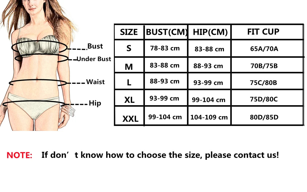 EONAR Women Bikini Offer Combined Size Swimsuit Push Up Bikini Sets Brazilian Bathing Suits Plus Size Swimwear Female XXL