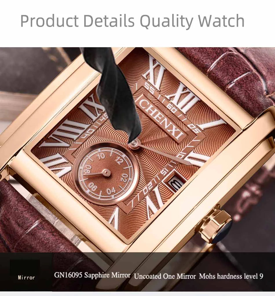 CHENXI Top Brand Luxury Men's Watch Waterproof Date Clock Fashion Male Sports Watches Men Quartz Casual Leather Wrist Watch