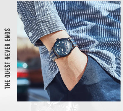 OCHSTIN New Top Brand Automatic Mechanical Watches for Men Military Nylon Strap Pilot Watch Male Auto Date Day Relogio Masculino