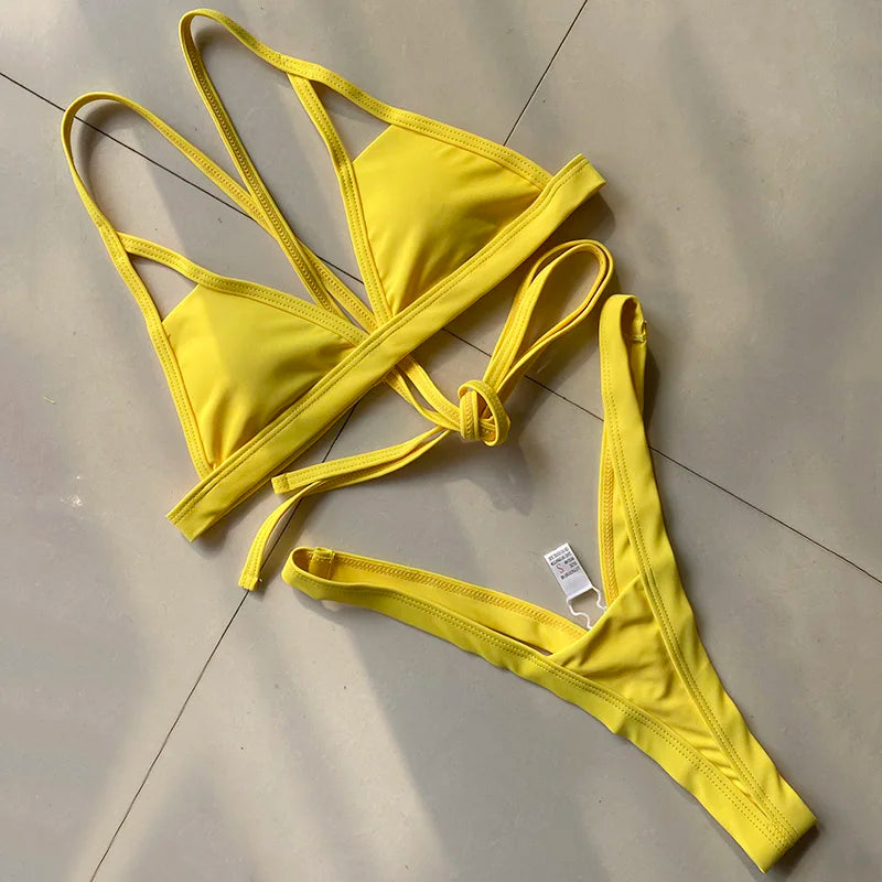 2026 Sexy Extreme Mini Micro Thong Bikini Women Swimsuit Female Swimwear Two Pieces Bikini Set String Bathing Suit Swim Lady