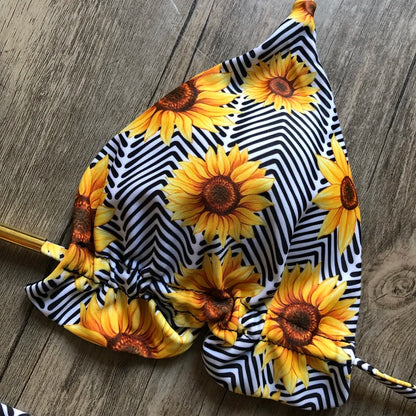 RUOTONGSEPT Sexy Print Bikinis Set Women Swimsuit Bandage Two-Piece Swimwear Brazilian Biquínis Beachwear Bathing Suit 2022 New