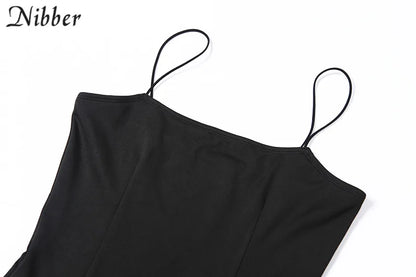 Nibber red black New year christmas party long dresses women spring Basic bodycon lace up stretch Slim midi dresses femme