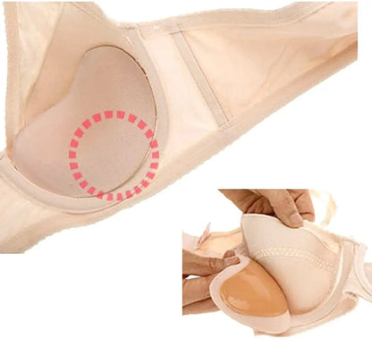 Push Up Reusable Bra Insert Pads, Stick-on Soft Chest Enhancer Pads, Sponge Breast Lift Pads Swimsuit Bikini Cup Enhancer