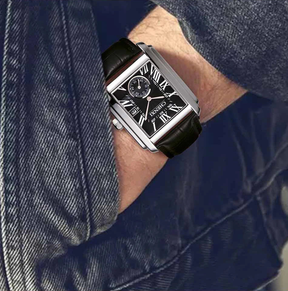 CHENXI Top Brand Luxury Men's Watch Waterproof Date Clock Fashion Male Sports Watches Men Quartz Casual Leather Wrist Watch