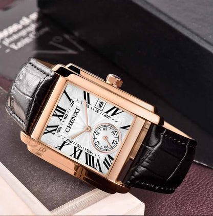 CHENXI Top Brand Luxury Men's Watch Waterproof Date Clock Fashion Male Sports Watches Men Quartz Casual Leather Wrist Watch