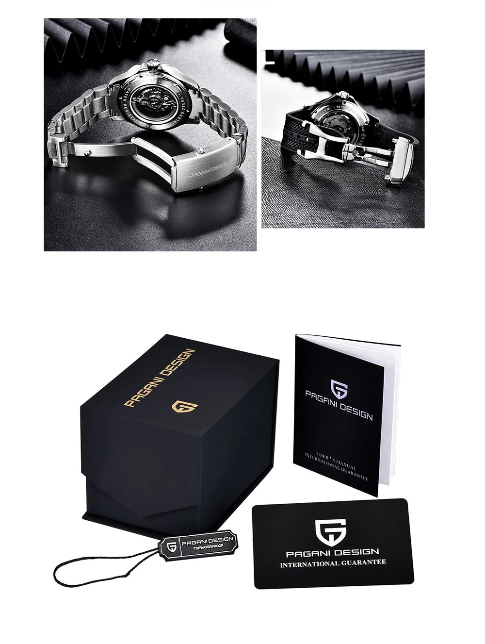 PAGANI DESIGN Men's Watches 2026 Luxury Mechanical Wristwatches Automatic Watch For Men AR Sapphire Ceramic Bezel Luminous Clock