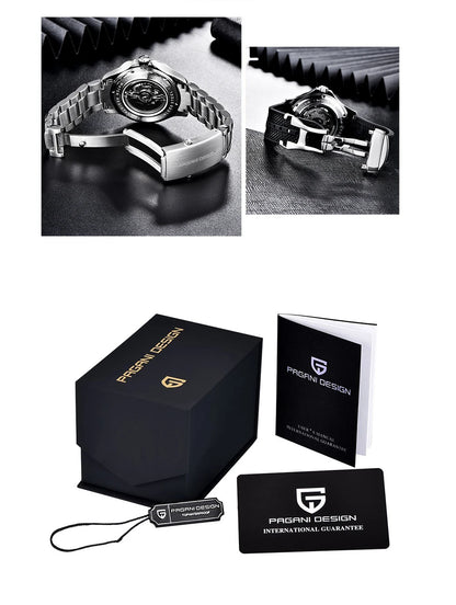 PAGANI DESIGN Men's Watches 2026 Luxury Mechanical Wristwatches Automatic Watch For Men AR Sapphire Ceramic Bezel Luminous Clock
