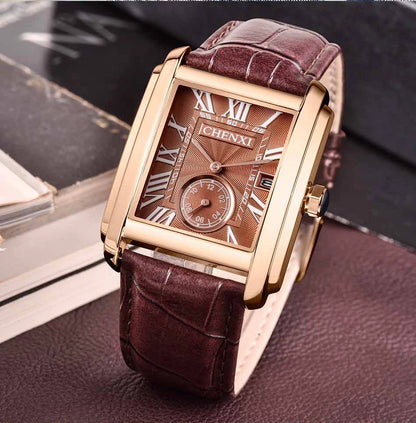 CHENXI Top Brand Luxury Men's Watch Waterproof Date Clock Fashion Male Sports Watches Men Quartz Casual Leather Wrist Watch