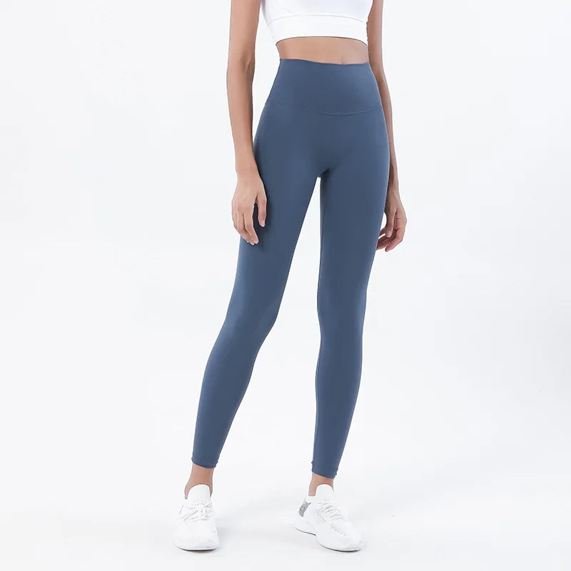 TRY TO BN Gym Leggings Yoga Pants Women Sports Fitness Naked Feeling High Waist Elastic Workout Push Up Leggings Tights Women