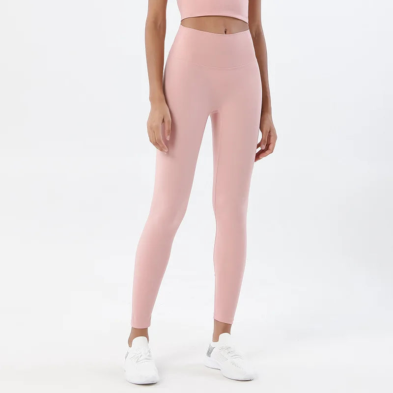 TRY TO BN Gym Leggings Yoga Pants Women Sports Fitness Naked Feeling High Waist Elastic Workout Push Up Leggings Tights Women